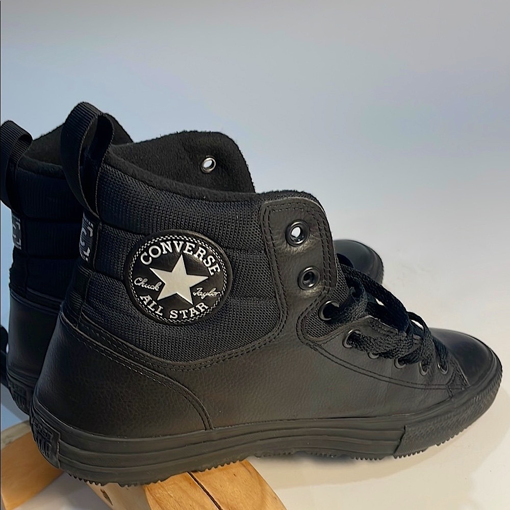Converse Men’s Chuck Taylor water resistant Boots Hi-top shoes CTAS Black Ash